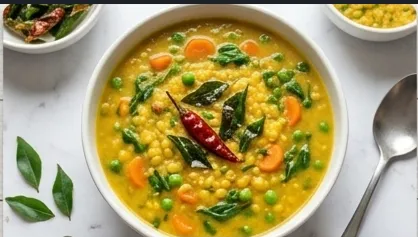 High-Protein Moong Dal with Vegetables