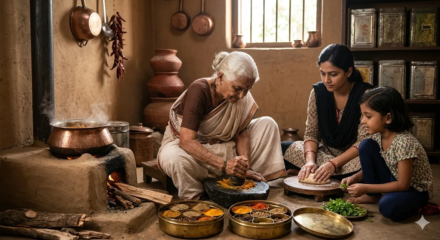 The Cultural Roots of Indian Cooking
